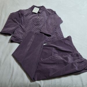 Denim&Co Women's Purple Quilted Puffer Jacket NWT Size 1X